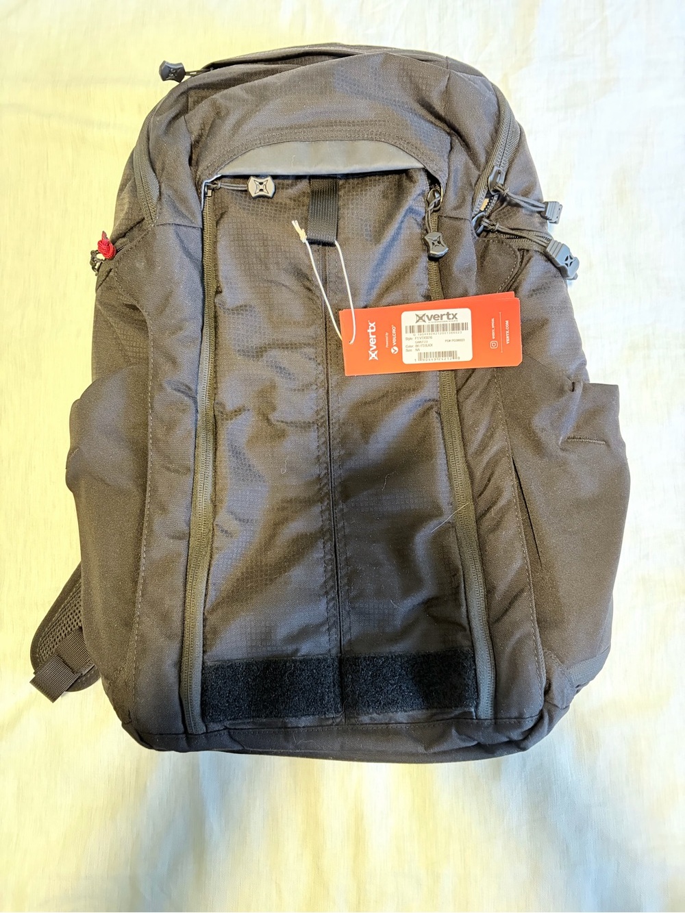 Vertx Black Backpack – Everyday Commuter Pack; Travel pack; Bugout bag